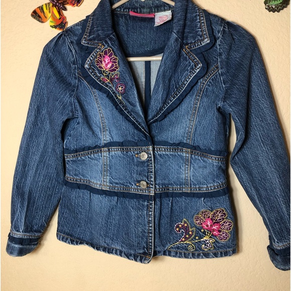 Disney Other - That’s So Raven Embroidered Denim Jacket, Girl’s Large 10-12, pre-owned,